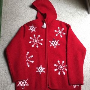 Red Hooded Jacket